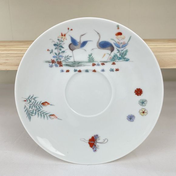 Limoges Porcelaine du Lys Royal Kakiemon Reproduction Pitcher Teacup Saucer Set - Picture 4 of 10